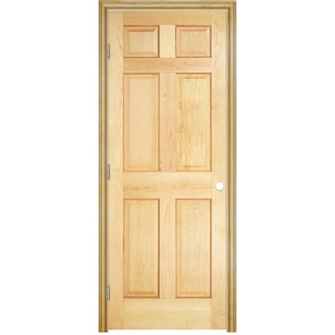 5 panel interior door 30" X 77 3/8" with black Weiser Halifax door knob, solid wood, . . 30 x 78 solid core interior door